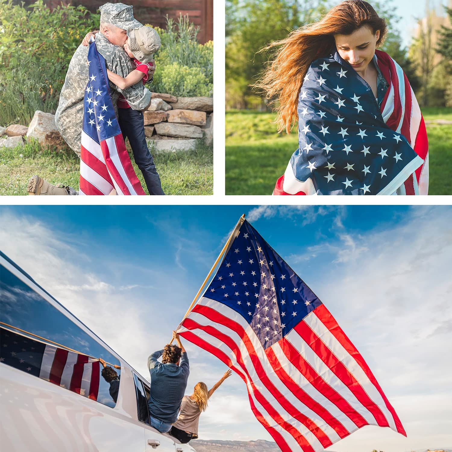 American Flag 3 X 5FT US Oxford Fabric, highest quality, Heavy Duty, Longest Lasting