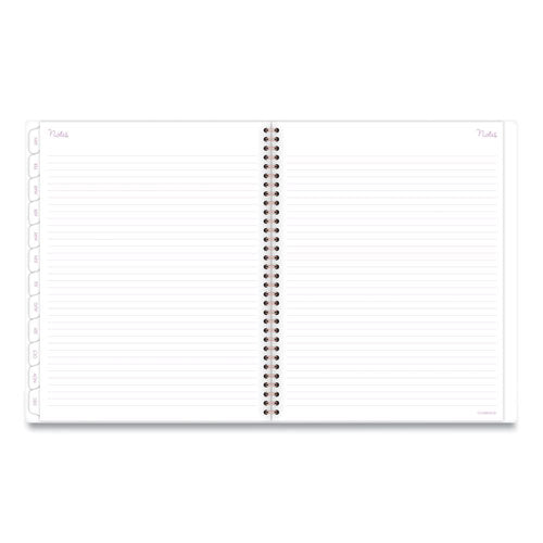 Cambridge® Mina Weekly-monthly Planner, Main Floral Artwork, 11 X 8.5, White-violet-peach Cover, 12-month (jan To Dec): 2022 freeshipping - TVN Wholesale