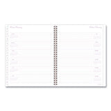 Cambridge® Mina Weekly-monthly Planner, Main Floral Artwork, 11 X 8.5, White-violet-peach Cover, 12-month (jan To Dec): 2022 freeshipping - TVN Wholesale