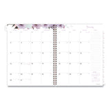 Cambridge® Mina Weekly-monthly Planner, Main Floral Artwork, 11 X 8.5, White-violet-peach Cover, 12-month (jan To Dec): 2022 freeshipping - TVN Wholesale