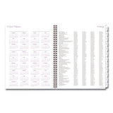 Cambridge® Mina Weekly-monthly Planner, Main Floral Artwork, 11 X 8.5, White-violet-peach Cover, 12-month (jan To Dec): 2022 freeshipping - TVN Wholesale