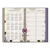Cambridge® Vienna Weekly-monthly Appointment Book, Vienna Geometric Artwork, 8 X 4.88, Purple-tan Cover, 12-month (jan To Dec): 2022 freeshipping - TVN Wholesale