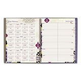 Cambridge® Vienna Weekly-monthly Appointment Book, Vienna Geometric Artwork, 11 X 8.5, Purple-tan Cover, 12-month (jan To Dec): 2022 freeshipping - TVN Wholesale