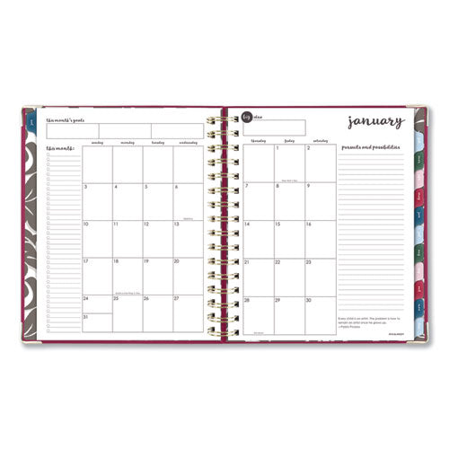AT-A-GLANCE® Harmony Daily Hardcover Planner, 8.75 X 7, Berry Cover, 12-month (jan To Dec): 2022 freeshipping - TVN Wholesale
