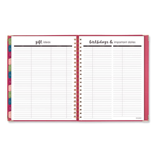 AT-A-GLANCE® Harmony Weekly-monthly Hardcover Planner, 11 X 8.5, Berry Cover, 13-month (jan To Jan): 2021 To 2022 freeshipping - TVN Wholesale