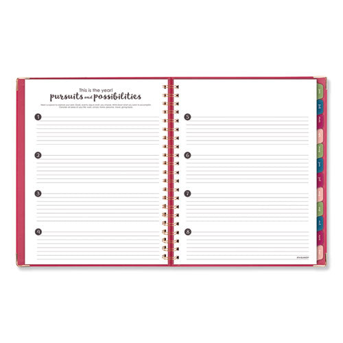 AT-A-GLANCE® Harmony Weekly-monthly Hardcover Planner, 11 X 8.5, Berry Cover, 13-month (jan To Jan): 2021 To 2022 freeshipping - TVN Wholesale