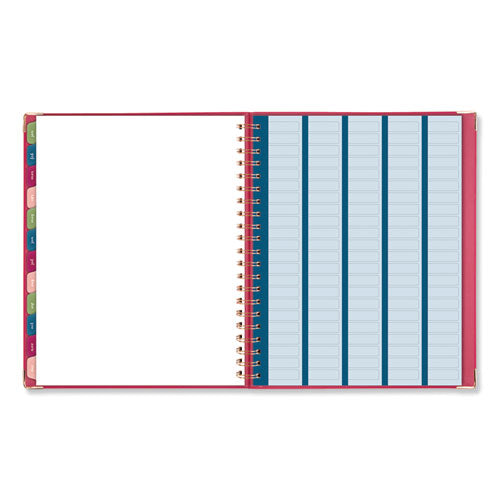 AT-A-GLANCE® Harmony Weekly-monthly Hardcover Planner, 11 X 8.5, Berry Cover, 13-month (jan To Jan): 2021 To 2022 freeshipping - TVN Wholesale