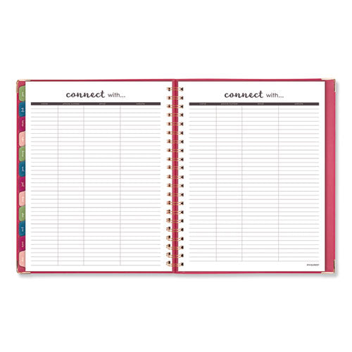 AT-A-GLANCE® Harmony Weekly-monthly Hardcover Planner, 11 X 8.5, Berry Cover, 13-month (jan To Jan): 2021 To 2022 freeshipping - TVN Wholesale