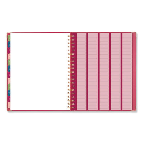 AT-A-GLANCE® Harmony Weekly-monthly Hardcover Planner, 11 X 8.5, Berry Cover, 13-month (jan To Jan): 2021 To 2022 freeshipping - TVN Wholesale