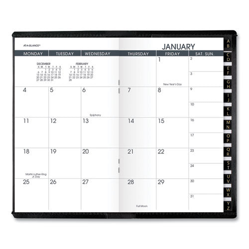 AT-A-GLANCE® Pocket-size Monthly Planner, 6 X 3.5, Black Cover, 13-month (jan To Jan): 2022 To 2023 freeshipping - TVN Wholesale