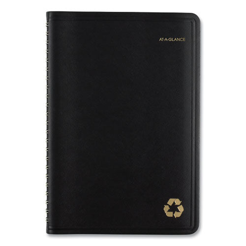 AT-A-GLANCE® Recycled Weekly Block Format Appointment Book, 8.5 X 5.5, Black Cover, 12-month (jan To Dec): 2022 freeshipping - TVN Wholesale