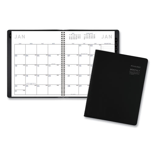 AT-A-GLANCE® Contemporary Monthly Planner, 8.75 X 7, Black Cover, 12-month (jan To Dec): 2022 freeshipping - TVN Wholesale