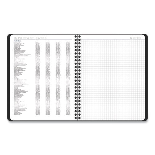 AT-A-GLANCE® Contemporary Lite Weekly-monthly Planner, 8.75 X 7, Black Cover, 12-month (jan To Dec): 2022 freeshipping - TVN Wholesale