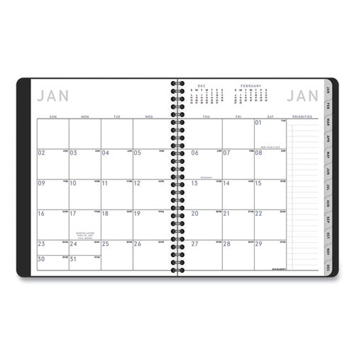 AT-A-GLANCE® Contemporary Lite Weekly-monthly Planner, 8.75 X 7, Black Cover, 12-month (jan To Dec): 2022 freeshipping - TVN Wholesale