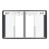 AT-A-GLANCE® 24-hour Daily Appointment Book, 8.75 X 7, Black Cover, 12-month (jan To Dec): 2022 freeshipping - TVN Wholesale