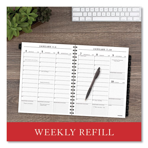 AT-A-GLANCE® Executive Weekly-monthly Planner Refill With 15-minute Appointments, 11 X 8.25, White Sheets, 12-month (jan To Dec): 2022 freeshipping - TVN Wholesale