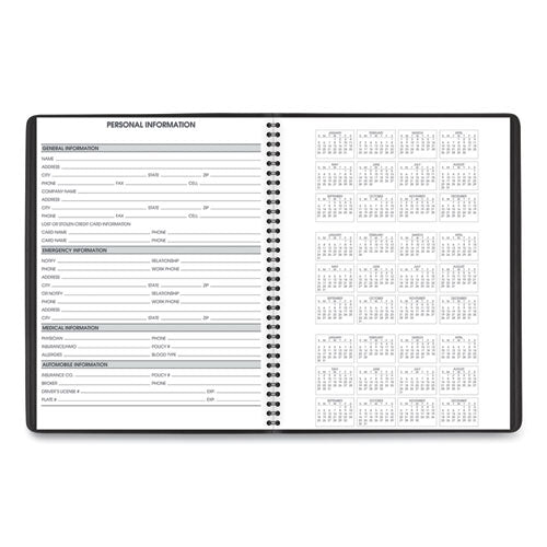 AT-A-GLANCE® Weekly Appointment Book, 11 X 8.25, Black Cover, 14-month (july To Aug): 2021 To 2022 freeshipping - TVN Wholesale