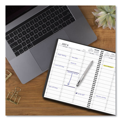 AT-A-GLANCE® Weekly Appointment Book, 11 X 8.25, Black Cover, 14-month (july To Aug): 2021 To 2022 freeshipping - TVN Wholesale