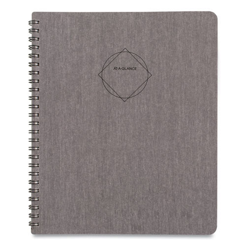 AT-A-GLANCE® Elevation Linen Weekly-monthly Planner, 8.75 X 7, Charcoal Cover, 12-month (jan To Dec): 2022 freeshipping - TVN Wholesale