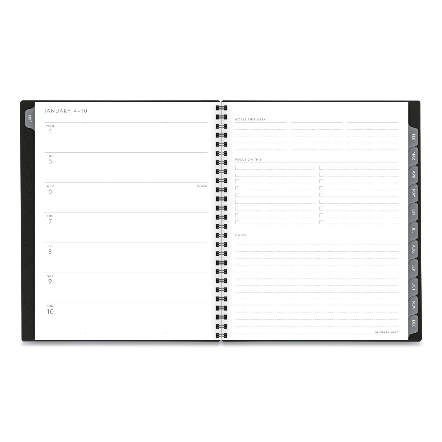 AT-A-GLANCE® Elevation Poly Weekly-monthly Planner, 8.75 X 7, Black Cover, 12-month (jan To Dec): 2022 freeshipping - TVN Wholesale
