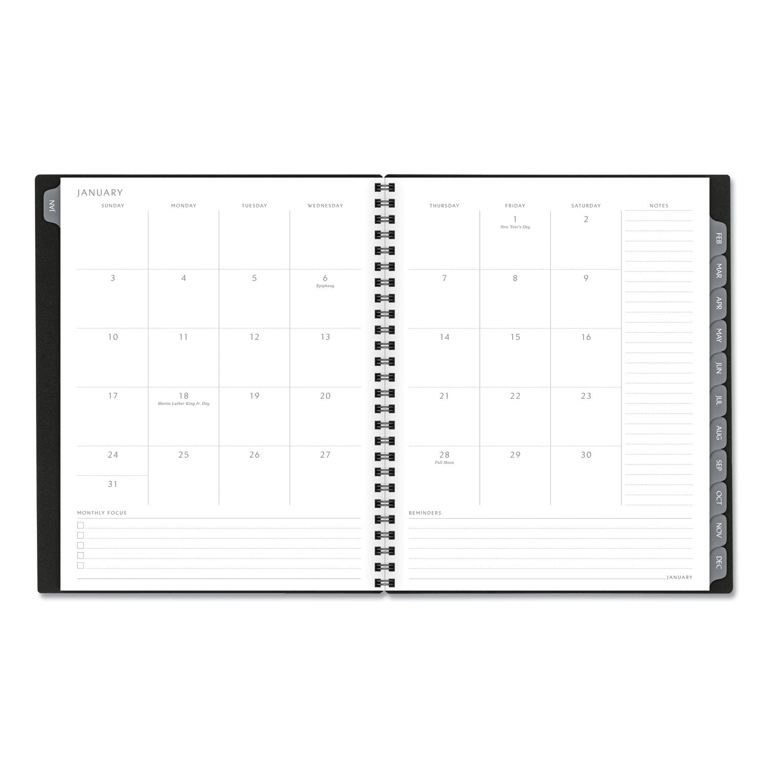 AT-A-GLANCE® Elevation Poly Weekly-monthly Planner, 8.75 X 7, Black Cover, 12-month (jan To Dec): 2022 freeshipping - TVN Wholesale
