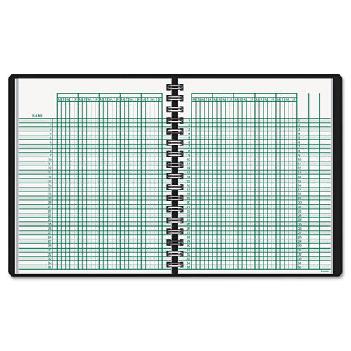 AT-A-GLANCE® Undated Class Record Book, Nine To 10 Week Term: Two-page Spread (35 Students), 10.88 X 8.25, Black Cover freeshipping - TVN Wholesale