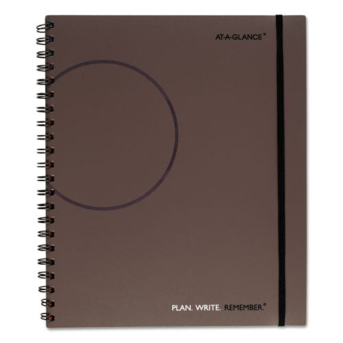 AT-A-GLANCE® Plan. Write. Remember. Planning Notebook Two Days Per Page , 11 X 8.38, Gray Cover, Undated freeshipping - TVN Wholesale