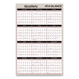 AT-A-GLANCE® Vertical-horizontal Erasable Quarterly-monthly Wall Planner, 24 X 36, White-black-red Sheets, 12-month (jan To Dec): 2022 freeshipping - TVN Wholesale