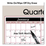AT-A-GLANCE® Vertical-horizontal Erasable Quarterly-monthly Wall Planner, 24 X 36, White-black-red Sheets, 12-month (jan To Dec): 2022 freeshipping - TVN Wholesale