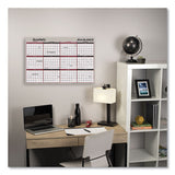 AT-A-GLANCE® Vertical-horizontal Erasable Quarterly-monthly Wall Planner, 24 X 36, White-black-red Sheets, 12-month (jan To Dec): 2022 freeshipping - TVN Wholesale