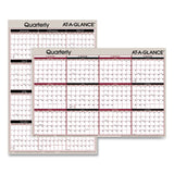 AT-A-GLANCE® Vertical-horizontal Erasable Quarterly-monthly Wall Planner, 24 X 36, White-black-red Sheets, 12-month (jan To Dec): 2022 freeshipping - TVN Wholesale