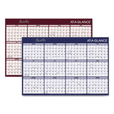 AT-A-GLANCE® Reversible Horizontal Erasable Wall Planner, 48 X 32, Assorted Sheet Colors, 12-month (jan To Dec): 2022 freeshipping - TVN Wholesale