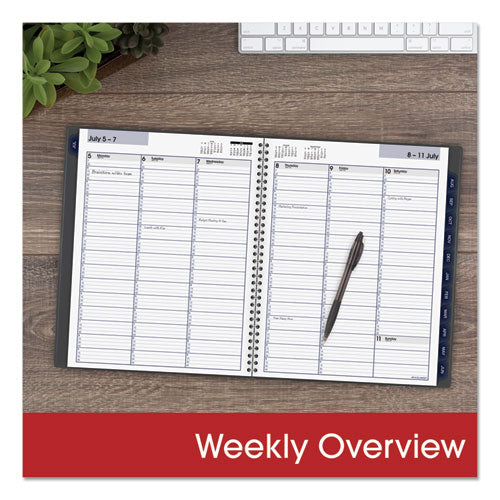 AT-A-GLANCE® Dayminder Academic Weekly-monthly Planners, 11 X 8, Charcoal Cover, 12-month (july To June): 2021 To 2022 freeshipping - TVN Wholesale