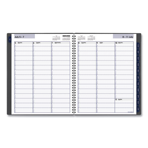AT-A-GLANCE® Dayminder Academic Weekly-monthly Planners, 11 X 8, Charcoal Cover, 12-month (july To June): 2021 To 2022 freeshipping - TVN Wholesale