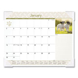 AT-A-GLANCE® Puppies Monthly Desk Pad Calendar, Puppies Photography, 22 X 17, White Sheets, Clear Corners, 12-month (jan To Dec): 2022 freeshipping - TVN Wholesale