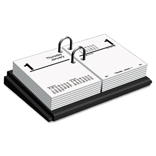AT-A-GLANCE® Desk Calendar Base, Black, 3" X 3 3-4" freeshipping - TVN Wholesale