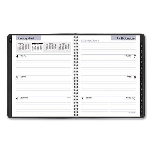 AT-A-GLANCE® Dayminder Executive Weekly-monthly Planner, 8.75 X 7, Black Cover, 12-month (jan To Dec): 2022 freeshipping - TVN Wholesale
