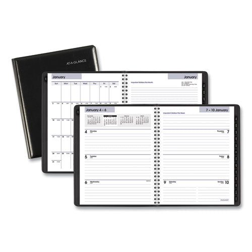 AT-A-GLANCE® Dayminder Executive Weekly-monthly Planner, 8.75 X 7, Black Cover, 12-month (jan To Dec): 2022 freeshipping - TVN Wholesale
