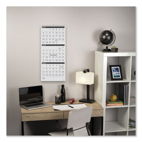 AT-A-GLANCE® Three-month Reference Wall Calendar, Contemporary Artwork-formatting, 12 X 27, White Sheets, 15-month (dec-feb): 2021 To 2023 freeshipping - TVN Wholesale