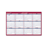 AT-A-GLANCE® Erasable Vertical-horizontal Wall Planner, 24 X 36, White-blue-red Sheets, 12-month (jan To Dec): 2022 freeshipping - TVN Wholesale