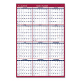 AT-A-GLANCE® Erasable Vertical-horizontal Wall Planner, 24 X 36, White-blue-red Sheets, 12-month (jan To Dec): 2022 freeshipping - TVN Wholesale