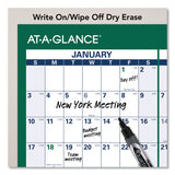 AT-A-GLANCE® Vertical Erasable Wall Planner, 32 X 48, White-green Sheets, 12-month (jan To Dec): 2022 freeshipping - TVN Wholesale