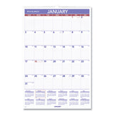AT-A-GLANCE® Monthly Wall Calendar With Ruled Daily Blocks, 15.5 X 22.75, White Sheets, 12-month (jan To Dec): 2022 freeshipping - TVN Wholesale