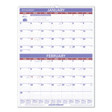 AT-A-GLANCE® Two-month Wall Calendar, 22 X 29, White-blue-red Sheets, 12-month (jan To Dec): 2022 freeshipping - TVN Wholesale