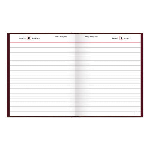 AT-A-GLANCE® Standard Diary Daily Diary, 2022 Edition, Medium-college Rule, Red Cover, 9.5 X 7.5, 200 Sheets freeshipping - TVN Wholesale