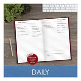 AT-A-GLANCE® Standard Diary Daily Diary, 2022 Edition, Wide-legal Rule, Red Cover, 12 X 7.75, 200 Sheets freeshipping - TVN Wholesale