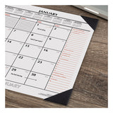 AT-A-GLANCE® Two-color Monthly Desk Pad Calendar, 22 X 17, White Sheets, Black Corners, 12-month (jan To Dec): 2022 freeshipping - TVN Wholesale