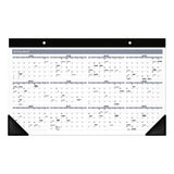 AT-A-GLANCE® Contemporary Monthly Desk Pad, 18 X 11, White Sheets, Black Binding-corners,12-month (jan To Dec): 2022 freeshipping - TVN Wholesale