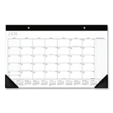 AT-A-GLANCE® Contemporary Monthly Desk Pad, 18 X 11, White Sheets, Black Binding-corners,12-month (jan To Dec): 2022 freeshipping - TVN Wholesale