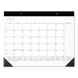 AT-A-GLANCE® Contemporary Monthly Desk Pad, 22 X 17, White Sheets, Black Binding-corners,12-month (jan To Dec): 2022 freeshipping - TVN Wholesale